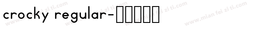 crocky regular字体转换